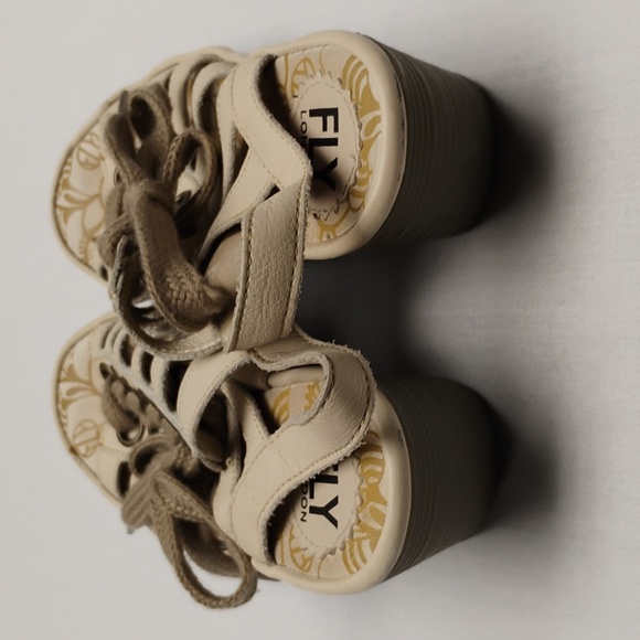 Fly London Yito Leather Gladiator Wedge - Picture 5 of 10